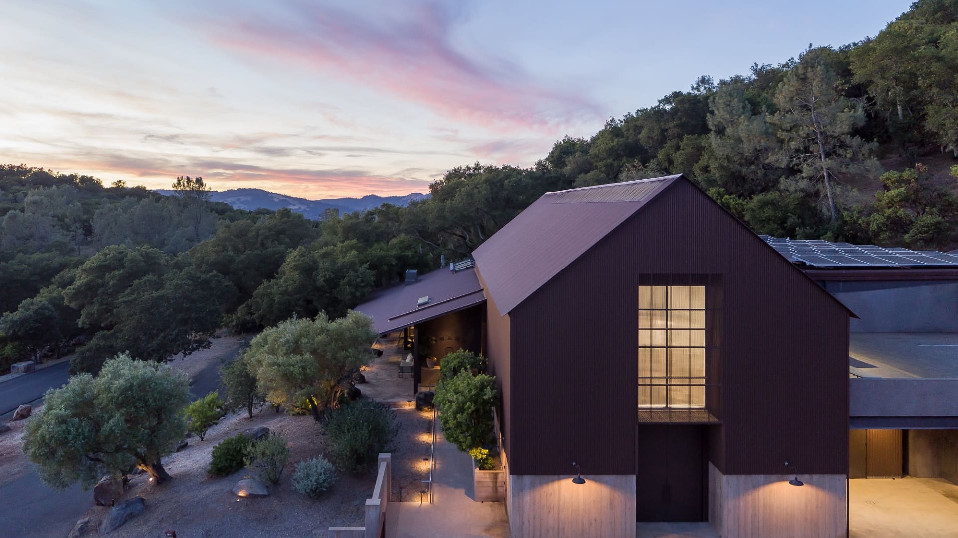 Brand features a winery and 15 planted acres of grapes on a 110-acre Napa Valley estate.