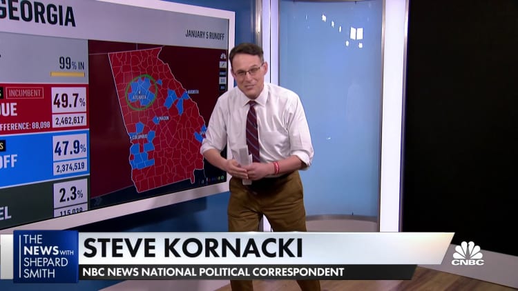 The challenge for Democrats is to get Biden levels of turnout: Kornacki on Georgia runoff