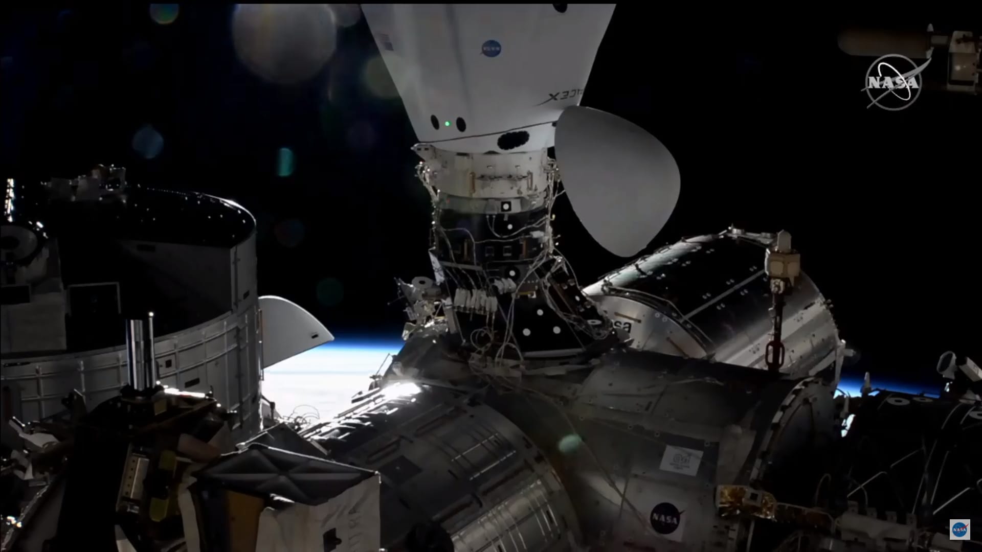 SpaceX now has two spacecraft docked to the space station for the first time