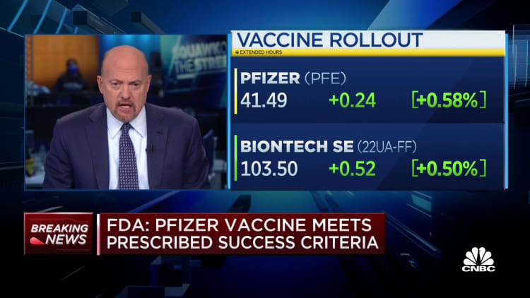 Cramer on the White House declining Pfizer's offer for additional vaccine doses
