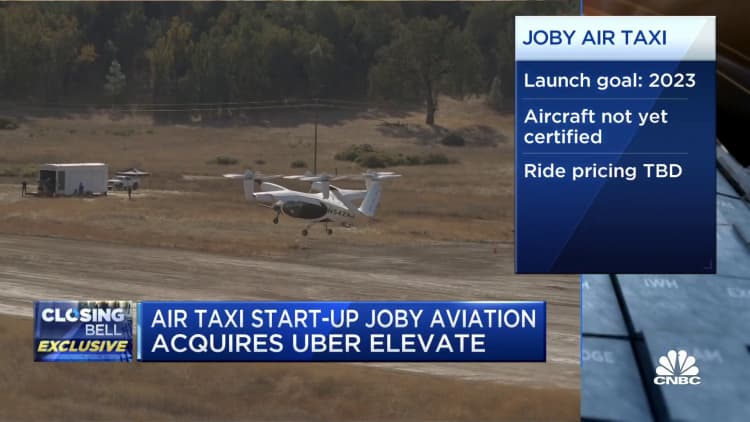 Air taxi start-up Joby Aviation plans to make its technology available by 2023
