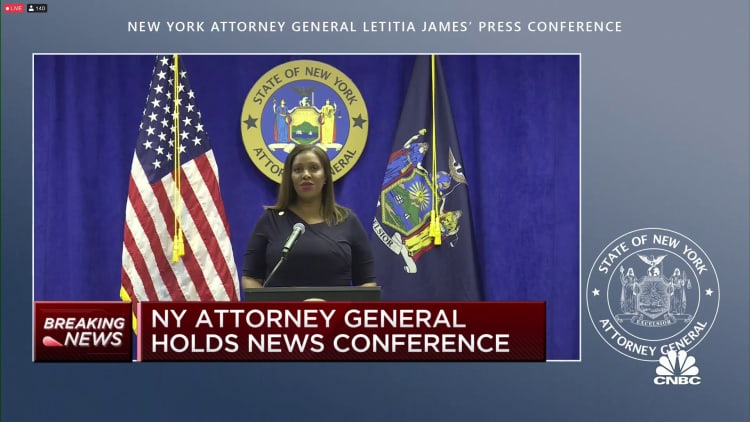 NY Attorney General news conference on antitrust lawsuit against Facebook