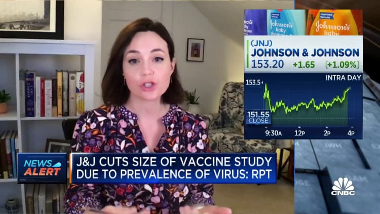 J&J cuts number of participants in its vaccine trial from 60,000 to 40,000