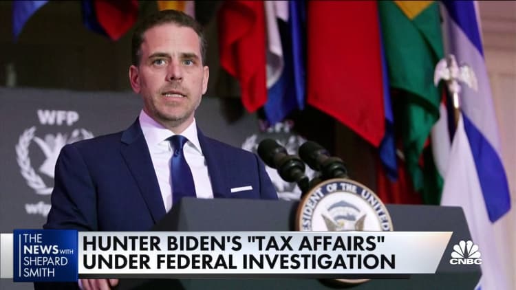 Hunter Biden announces his 'tax affairs' are under federal investigation