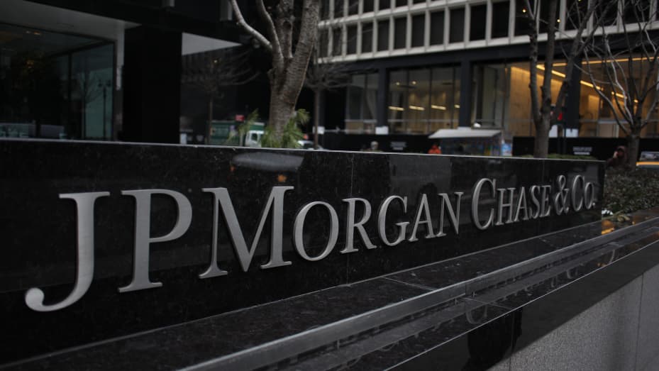 The JP Morgan Chase & Co. headquarters, The JP Morgan Chase Tower in Park Avenue, Midtown, Manhattan, New York.