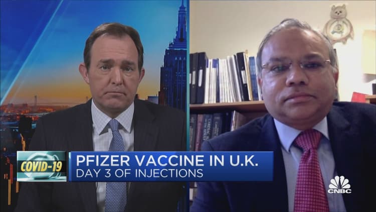 Dr. Vipin Zamvar on the experience of receiving the U.K.'s Covid-19 vaccine
