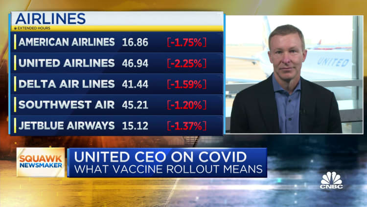 Full interview with United CEO Scott Kirby on transporting vaccine, initiative to offset emissions and more
