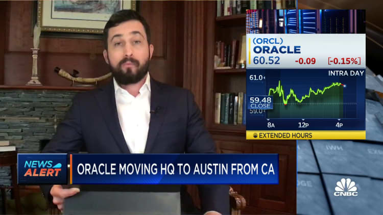 Oracle is moving its headquarters from California to Austin, Texas