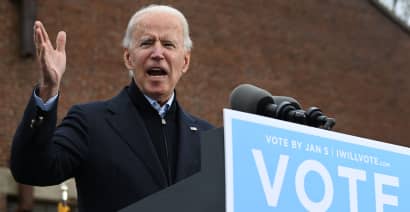 Biden stumps for Democrats in Georgia Senate runoff, urges voters to repeat November's record turnout