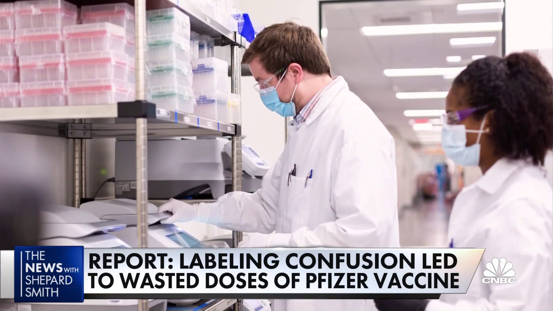 New report shows label confusion led to wasted doses of Pfizer vaccine