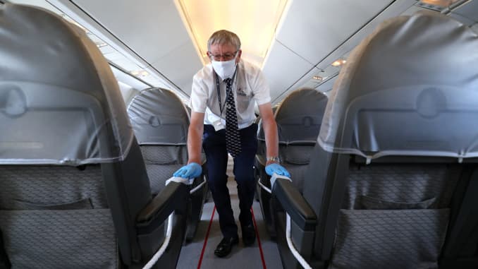 Airlines have increased visible cleaning standards on flights in a bid to reassure people who are nervous to fly during the pandemic.