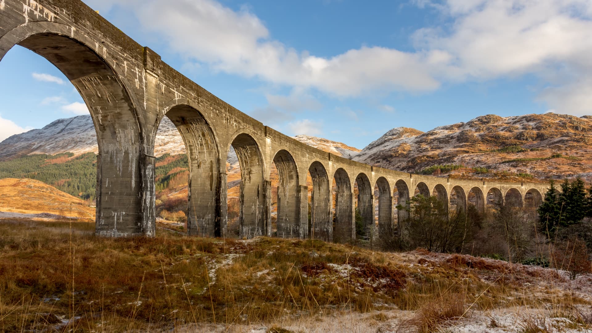 The Glenfinnan Viaduct, near Scotland's west coast.