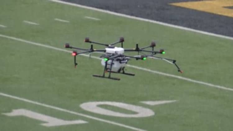 Alabama State University enlists Covid-fighting drone to disinfect campus