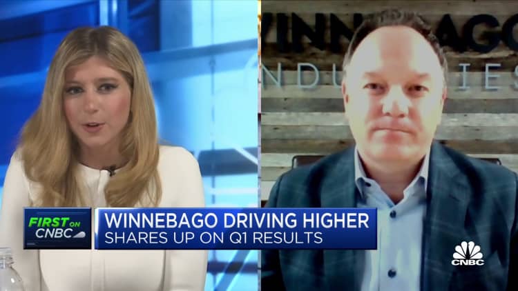 There’s a great pent-up demand for RVs, says Winnebago CEO