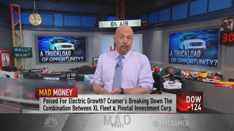 Jim Cramer breaks down XL Fleet, EV company going public via SPAC