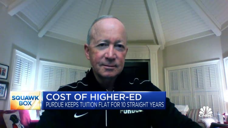 Purdue University president on keeping tuition costs flat during the pandemic