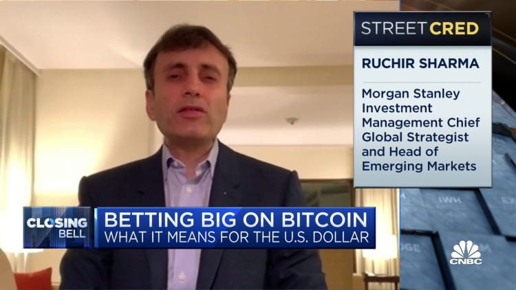 Why betting on bitcoin is harmful to the U.S. dollar: Morgan Stanley's Ruchir Sharma