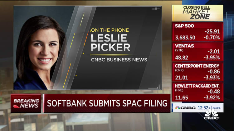 Softbank submits SPAC filing which will be listed on the Nasdaq