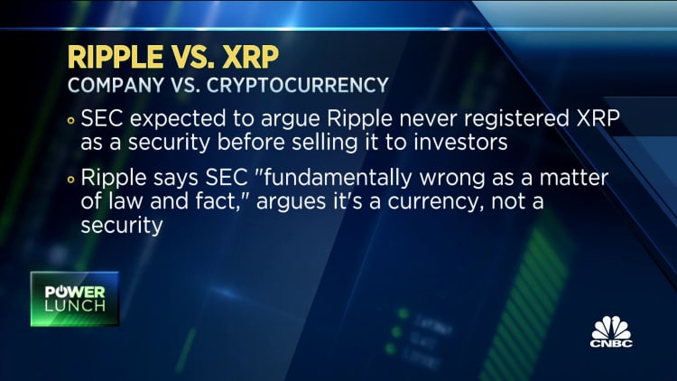Ripple faces SEC lawsuit over XRP cryptocurrency