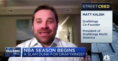 DraftKings co-founder discusses sports betting deals as NBA season opens tonight