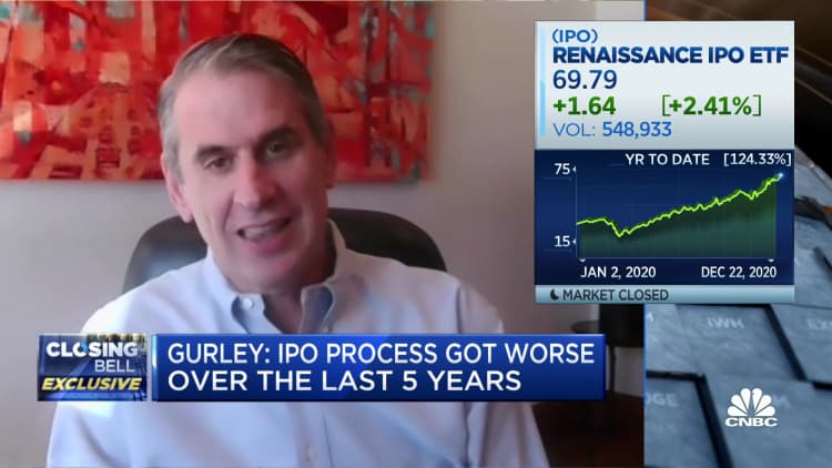 This will be a permanent change to our capital markets, says Bill Gurley on NYSE plan for direct listings to raise cash