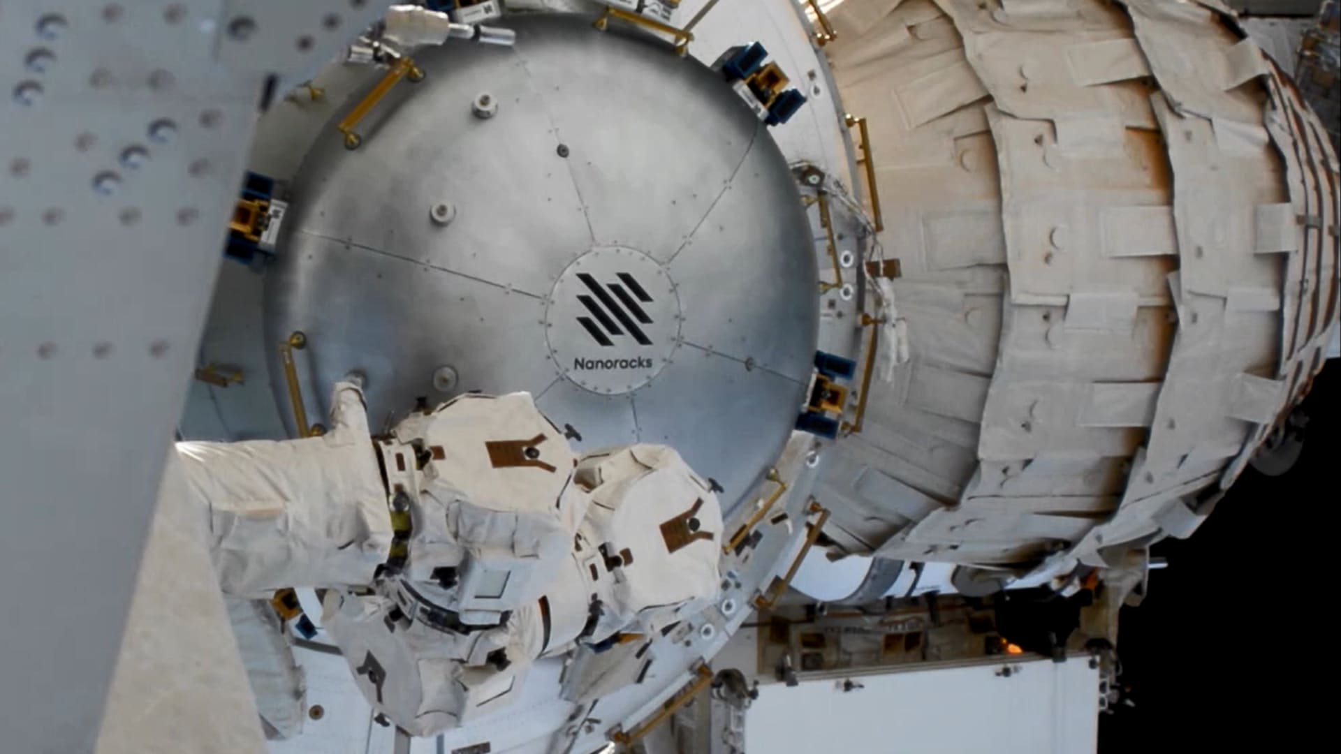 Nanoracks's Bishop airlock installed on the International Space Station.