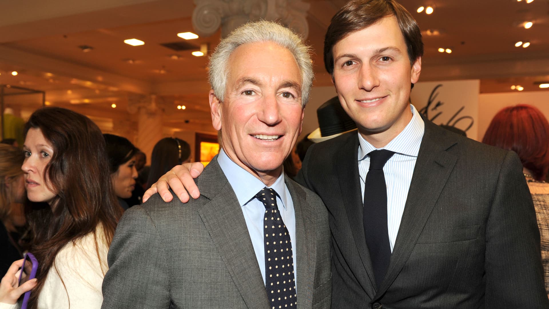 Charles Kushner and Jared Kushner attend an event at Lord & Taylor on March 28, 2012 in New York City.