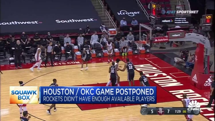 NBA forced to postpone game because Houston Rockets didn't have enough players