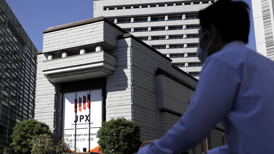 La Bolsa de Valores de Tokio (TSE), operada por Japan Exchange Group Inc. (JPX), en Tokio, Japón, el jueves 29 de octubre de 2020.