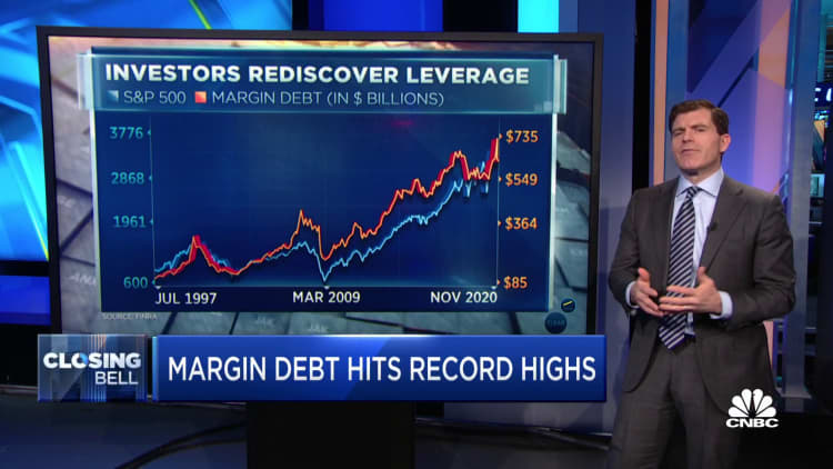 Margin debt hits record high as questions arise about overconfidence