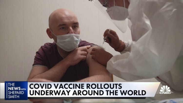 Covid vaccine rollouts underway around the world
