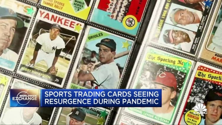 Sports trading cards see a resurgence during the pandemic