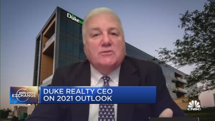 Duke Realty CEO on the new phenomenon in warehousing: safety stock, or inventory expansion