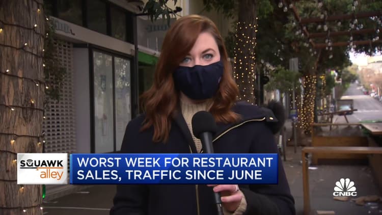 Restaurants record worst week for sales and foot traffic since June