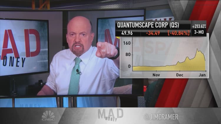 Jim Cramer makes EV SPAC recommendations after big sell-off