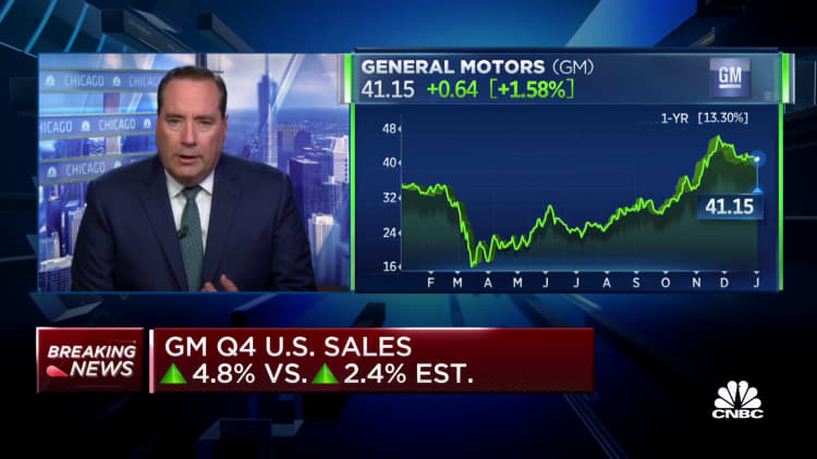 General Motors fourth quarter sales better than expected