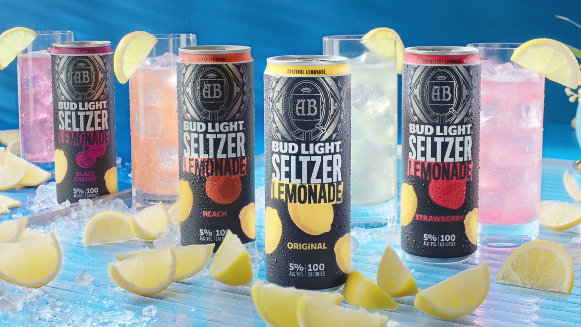All four flavors of Bud Light Seltzer Lemonade