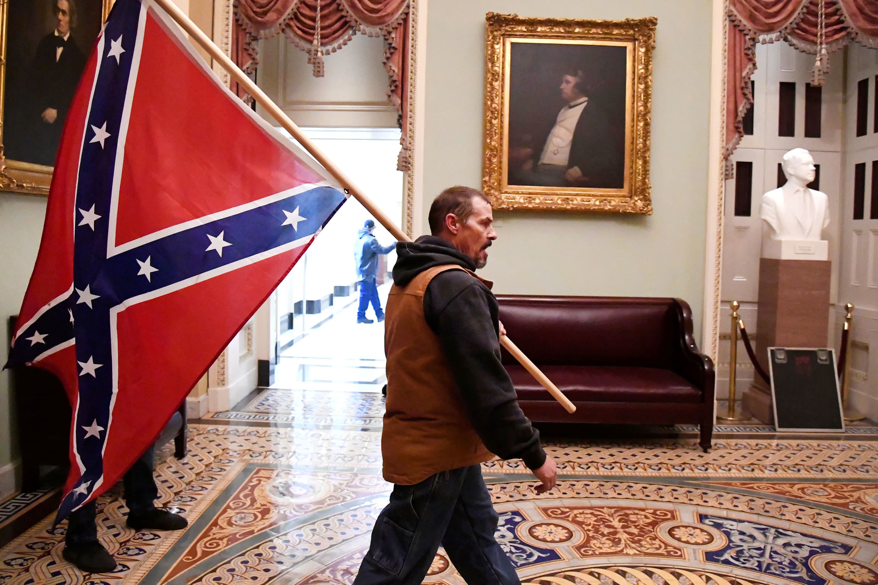 Kevin Seefried Who Carried Confederate Flag Into The Capitol Arrested