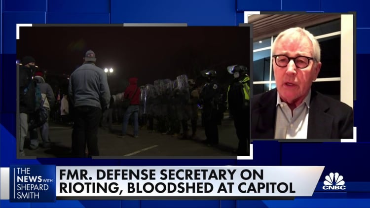 Former U.S. defense secretary Chuck Hagel on the rioting and bloodshed in Washington, D.C.