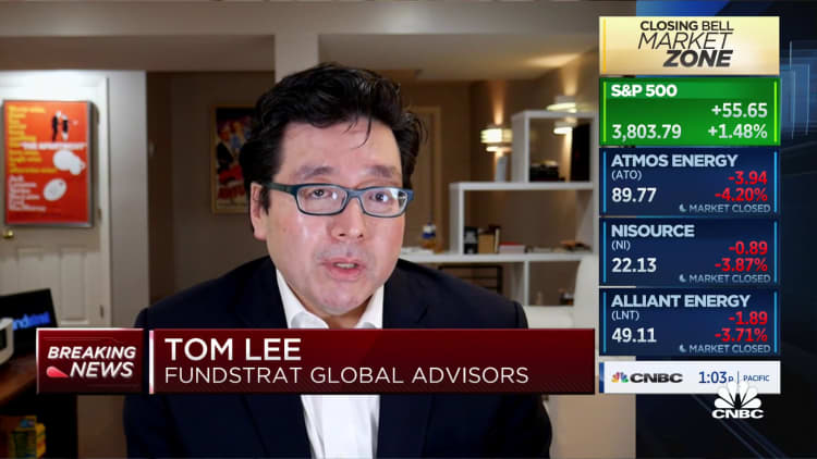 Fundstrat global advisors Tom Lee says cyclical stocks will see upside in 2021