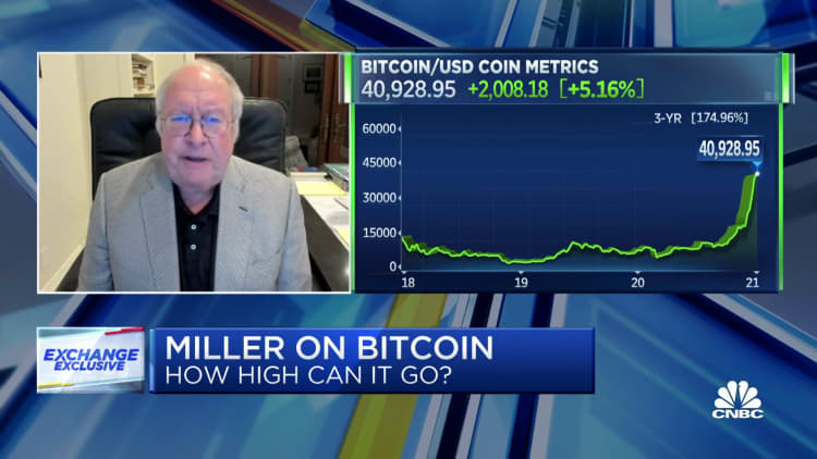 Bill Miller: Bitcoin gets less risky the higher it goes