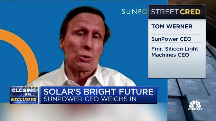 SunPower CEO says the future is bright for renewable energy during Biden's administration
