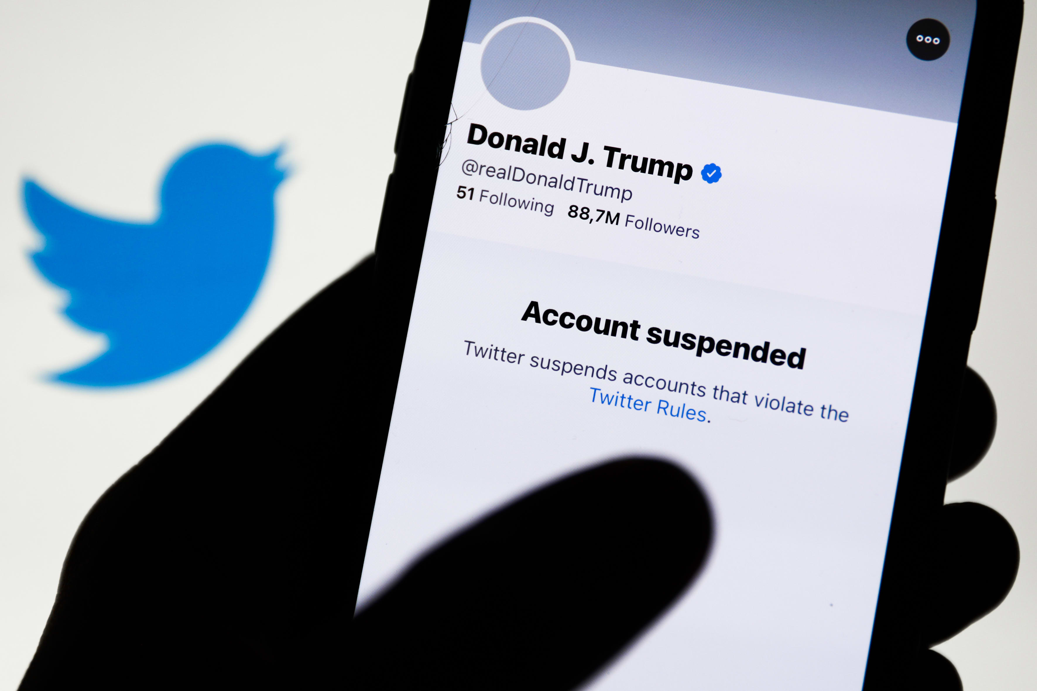 Twitter stock falls on the first day of trading after Trump’s ban