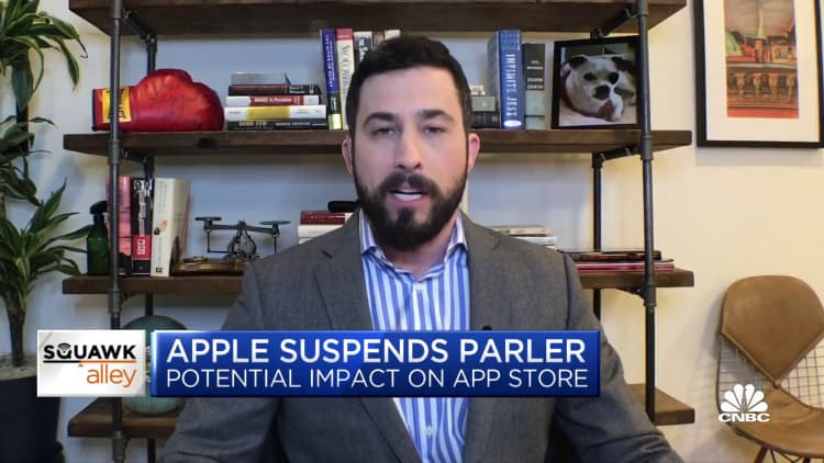 Apple pulls Parler from App Store amid crackdown on violent posts