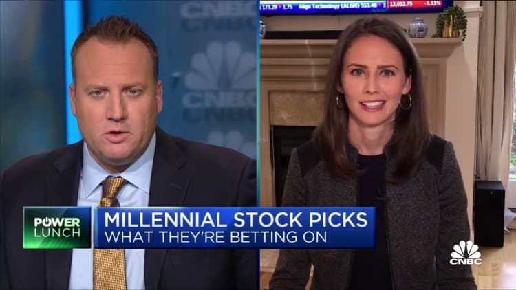 Here are the stocks millennials are betting on