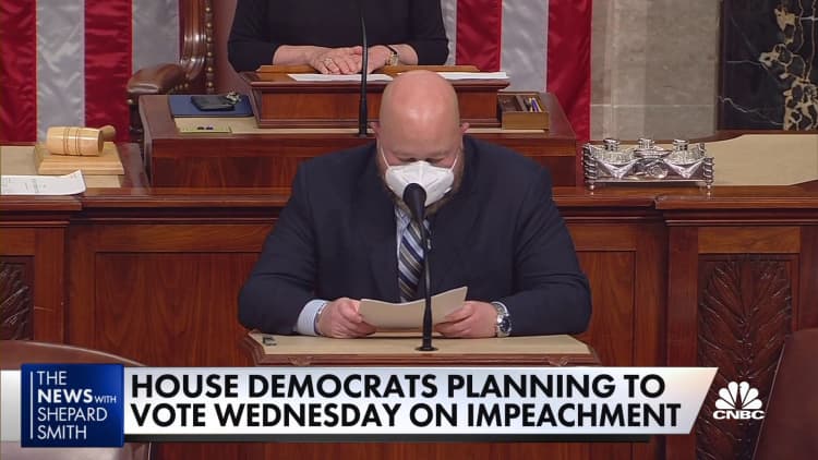 House Democrats plan Wednesday vote on impeachment