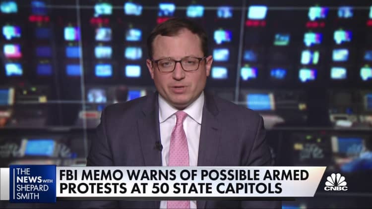 FBI memo warns of possible armed protests at 50 state capitols