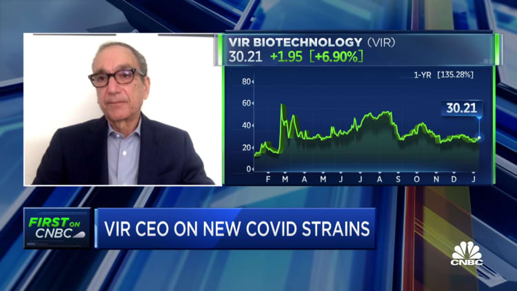 Our Covid antibody treatment will work against new strains: Vir CEO