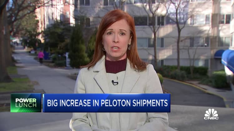 Data reveals big increase in Peloton shipments