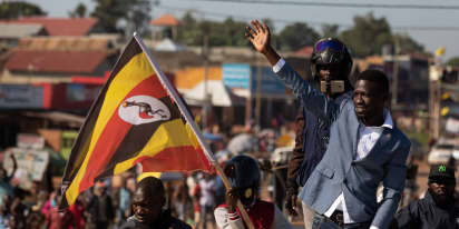 Pop star Bobi Wine seeks to unseat five-term president in Ugandan election